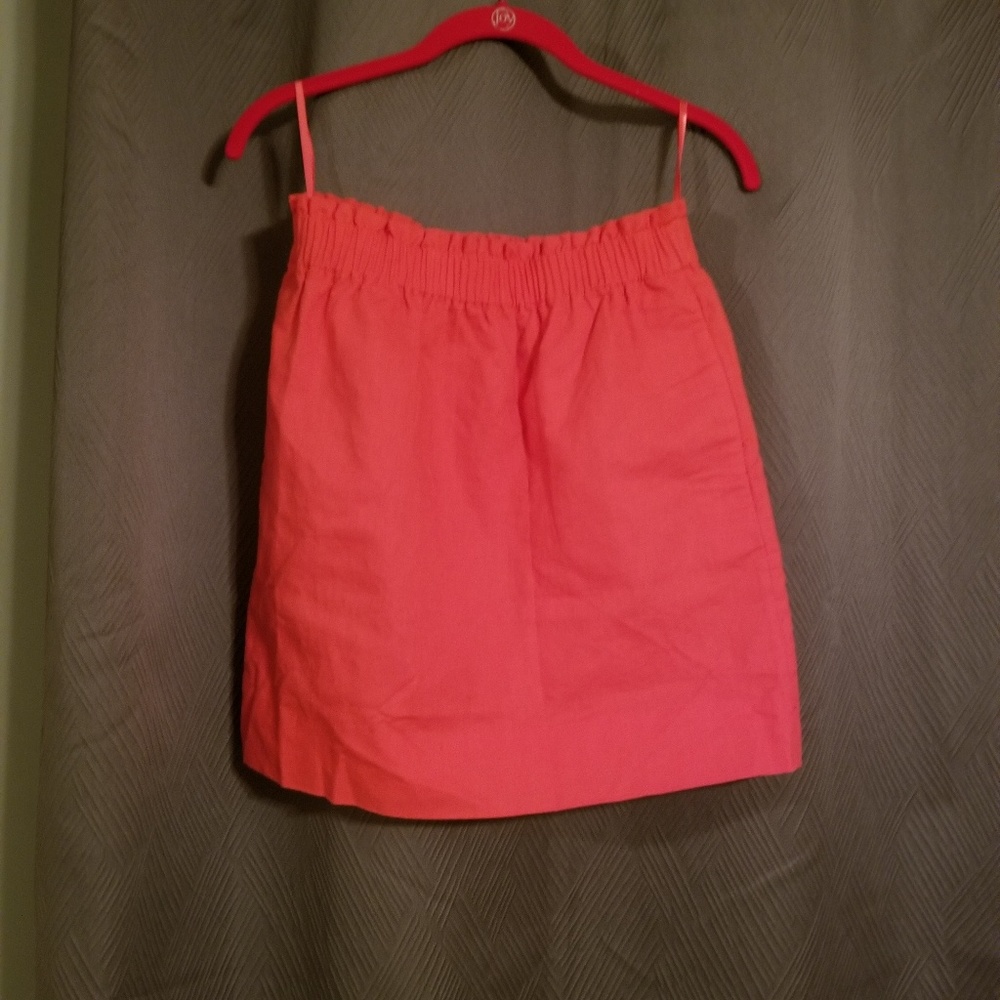 Jcrew factory sidewalk skirt size 4 in coral NWOT